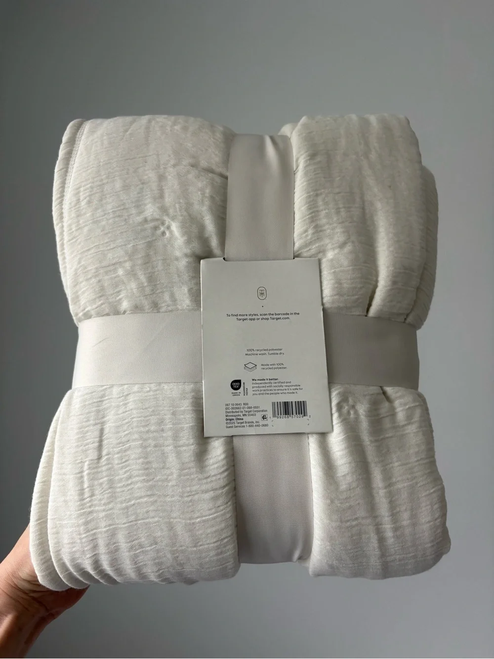 Soft Cream Quilted Throw Blanket - Home Bedding